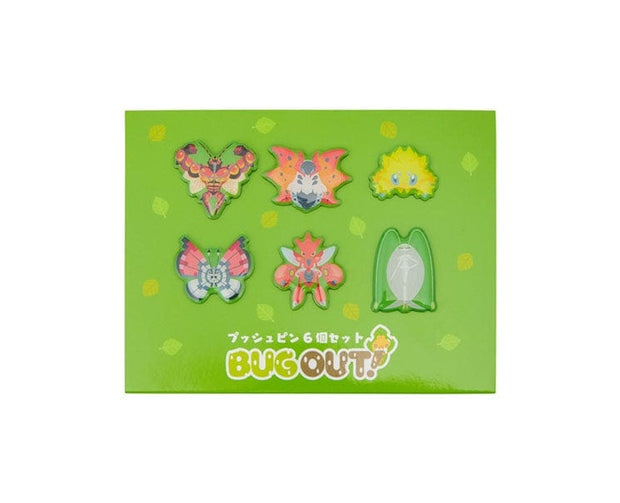 Pokemon BUG OUT! Push Pin (Set Of 6)