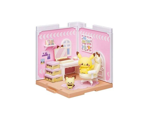 Pokemon Takara Tomy Pokepeace House Hobby Room Pichu & Pikachu