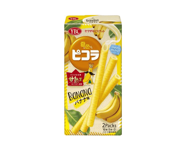 Get hooked on the deliciousness of Picola Biscuits Banana! These light, crispy biscuits are infused with the rich taste of ripe bananas, making them the perfect snack for any banana lover.

Contains 2 packs with 5 pieces each.