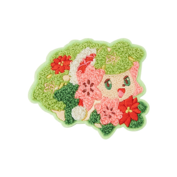 Pokemon Heartwarming Christmas Embroidery Sticker: Shaymin
