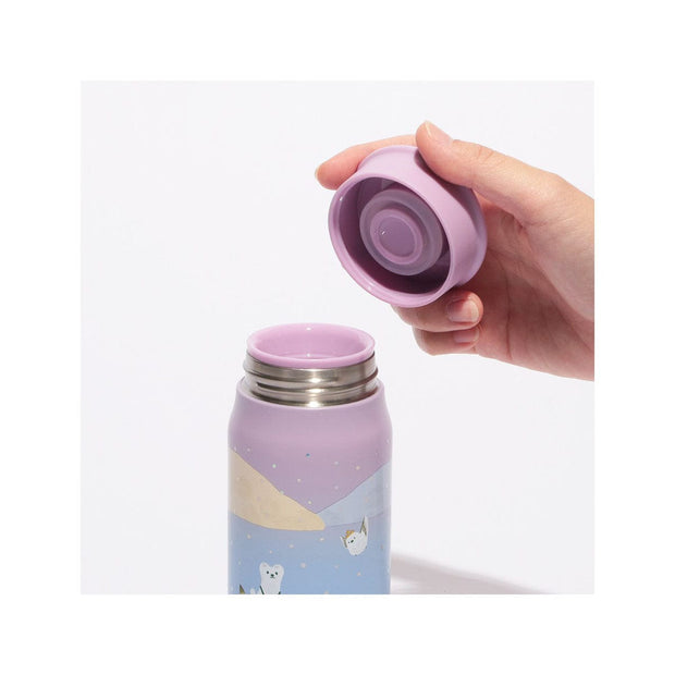 Starbucks Stainless Bottle Ermine and Long-Tailed Tit - Pink
