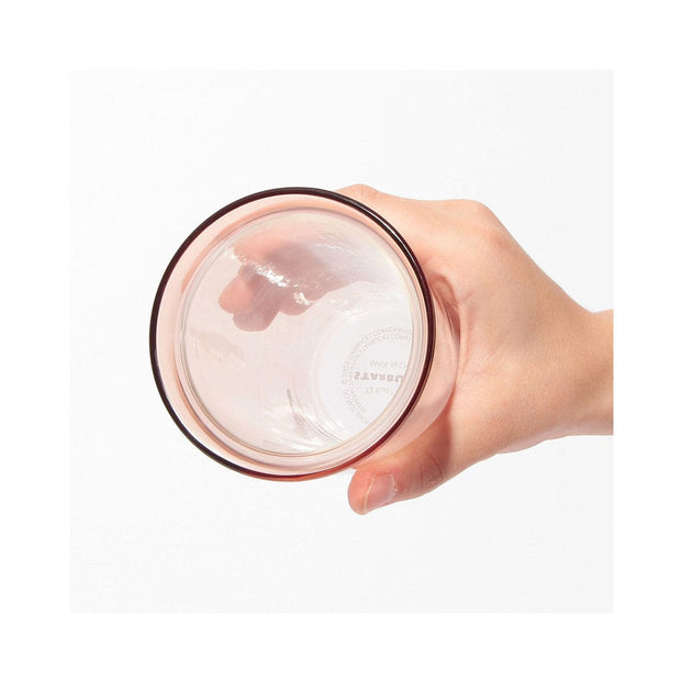 Starbucks Valentine 2025 Heat-Resistant Double Wall Glass: Beige