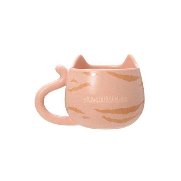 Starbucks Valentine's Day 2025 Mug Cat Face: Beige