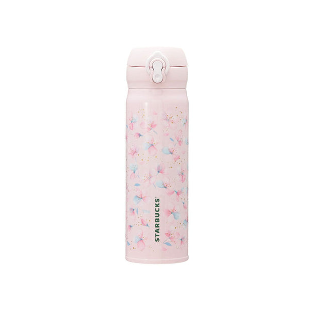 Starbucks Sakura 2025 Stainless Steel Bottle: Pale Pink