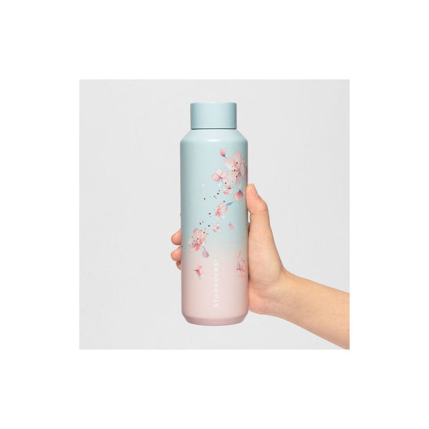 Starbucks Sakura 2025 Stainless Gradient Bottle: Pale Blue