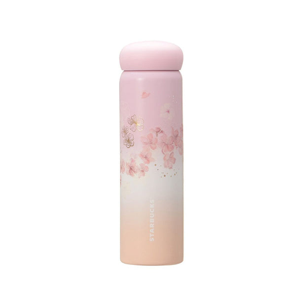 Starbucks Sakura 2025 Stainless Gradient Bottle: Pale Pink