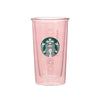 Starbucks Japan Sakura 2025 Double Wall Glass: Pale Pink