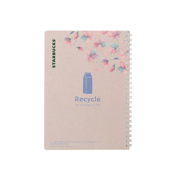 Starbucks Japan Sakura 2025 Campus Ring Notebook: Beige