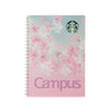 Starbucks Japan Sakura 2025 Campus Ring Notebook: Gradient