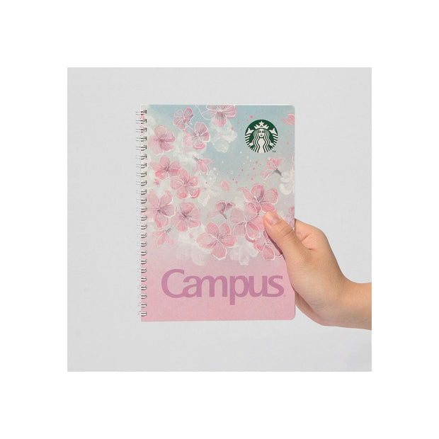 Starbucks Japan Sakura 2025 Campus Ring Notebook: Gradient