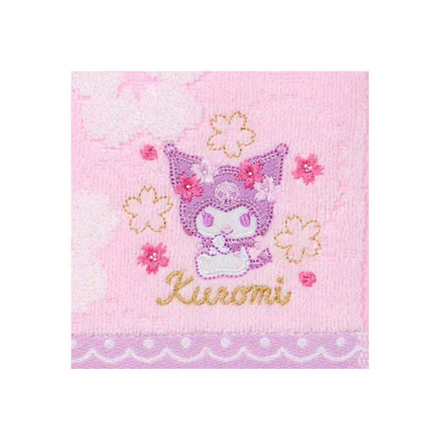 Sanrio Japan Sakura 2025 Mini Hand Towel: Kuromi