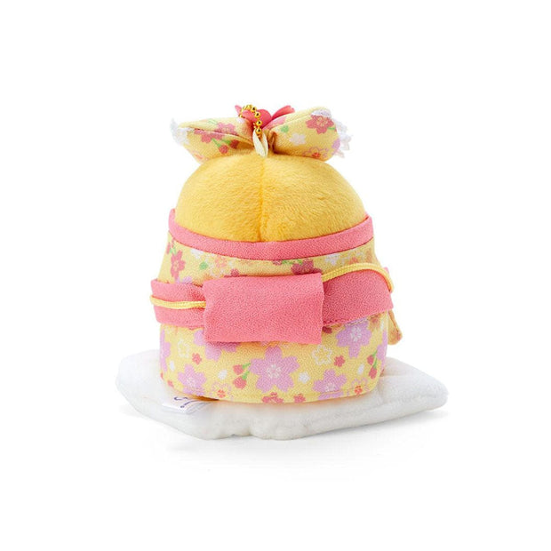 Sanrio Sakura 2025 Mascot Kimono Plush Keychain: Gudetama