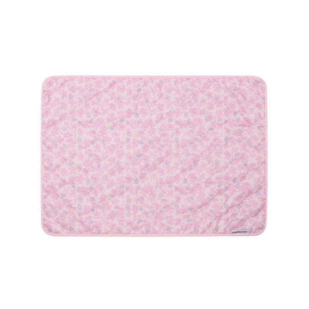 Starbucks Sakura 2025 Blanket with Storage Pouch
