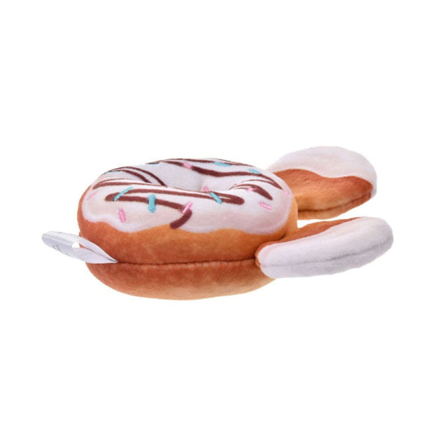 Disney Mickey Mouse Plush Keychain White Donut