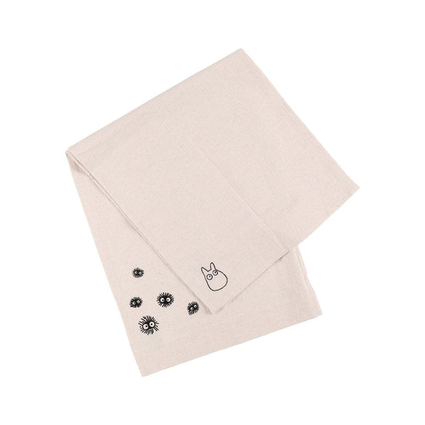 Ghibli My Neighbor Totoro Embroidered Curtain Kurosuke: Ivory