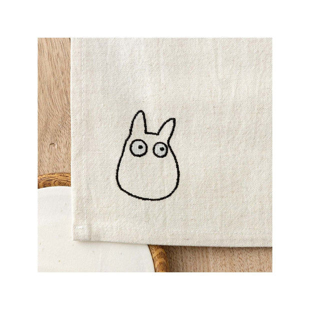 Ghibli My Neighbor Totoro Embroidered Curtain Kurosuke: Ivory