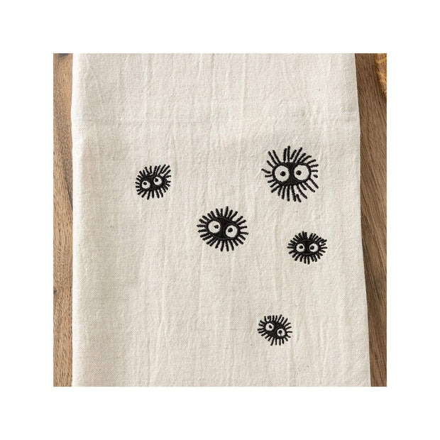 Ghibli My Neighbor Totoro Embroidered Curtain Kurosuke: Ivory