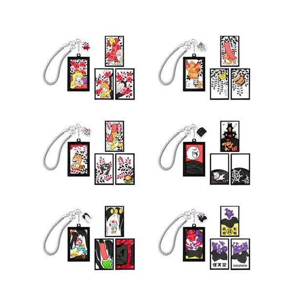 Nintendo Super Mario Hanafuda Keychain Blind Box