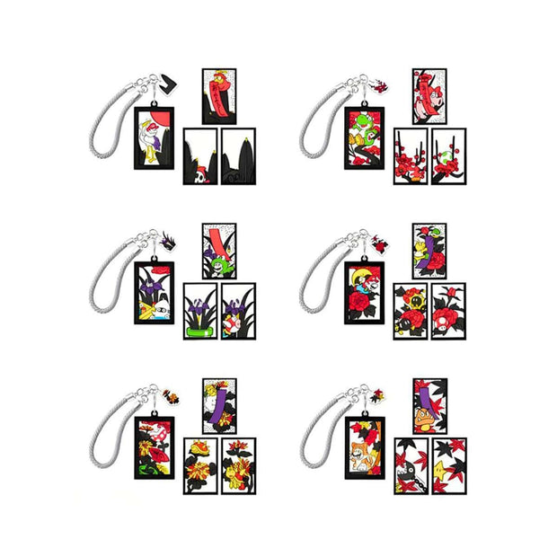 Nintendo Super Mario Hanafuda Keychain Blind Box