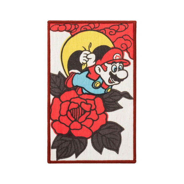 Nintendo Super Mario Red Peony Hanafuda Mini Towel: Mario