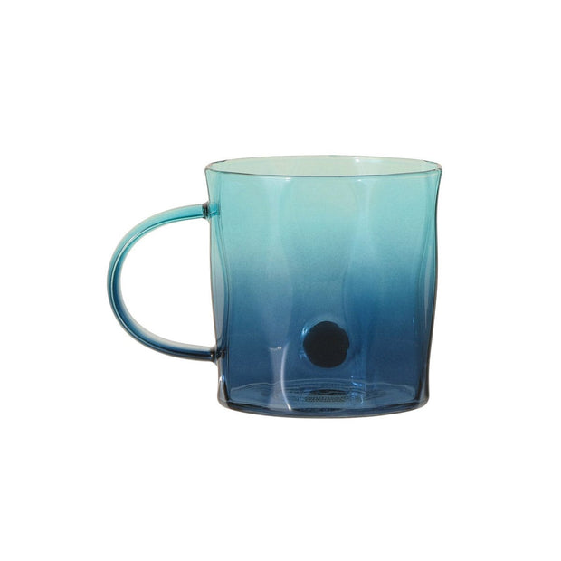 Starbucks Heat-Resistant Glass Mug Medal Dual Blue Gradation