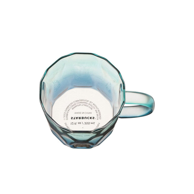 Starbucks Heat-Resistant Glass Mug Medal Dual Blue Gradation