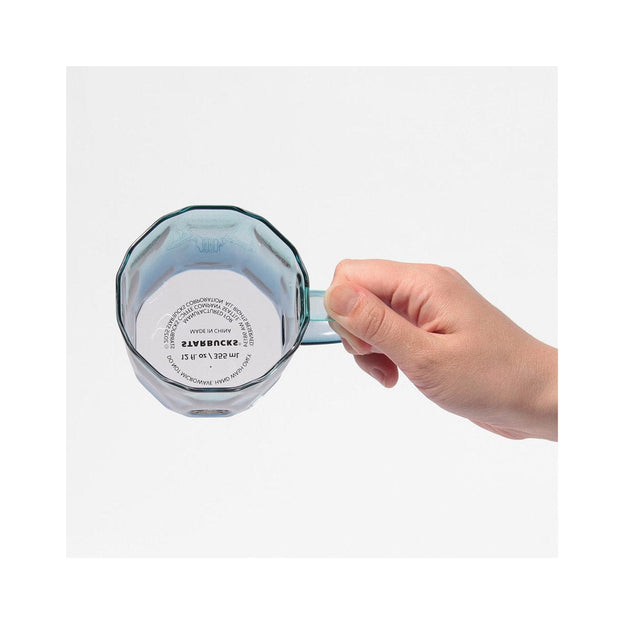 Starbucks Heat-Resistant Glass Mug Medal Dual Blue Gradation