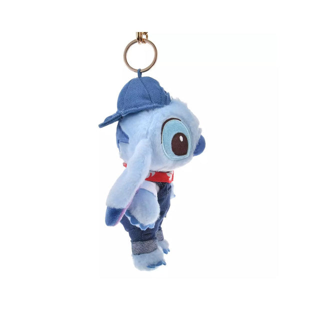 Disney Lilo & Stitch Denim Keychain: Stitch