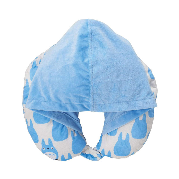 Ghibli My Neighbor Totoro Hooded Neck Pillow: Blue