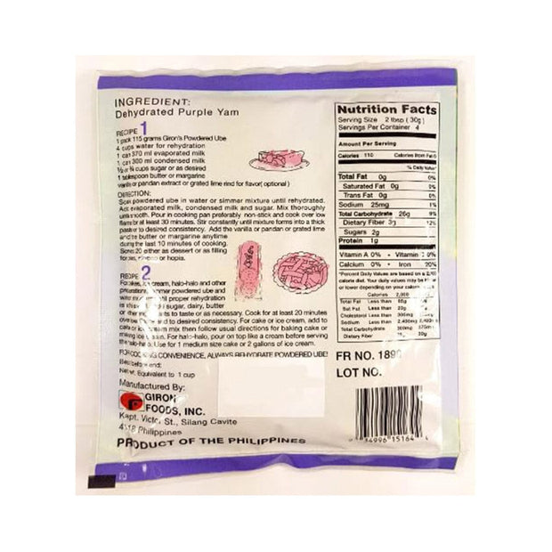 Giron Powdered Purple Yam