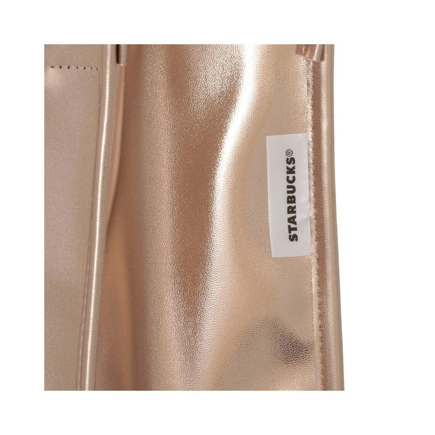 Starbucks Holiday 2024 Metallic Gold Shopper Bag