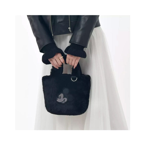 Disney Mickey Mouse Fur Tote 2-Way Bag