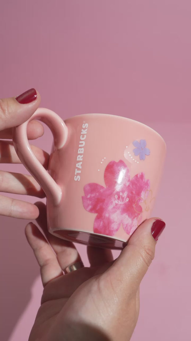 Starbucks Japan Sakura 2024 Flower Emboss Mug