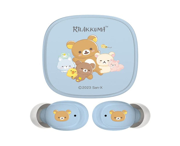 Stay cool and cute with the SAN-X Wireless Earphones Blue Rilakkuma! Perfect for on-the-go listening, these earphones blend superior sound with Rilakkuma's chill vibes.

This item features Bluetooth 5.3 technology and charges fully in just 1.5 hours.

Size: ‎13.1 x 11.5 x 6.1 cm // 5.15 x 4.52 x 2.4 in