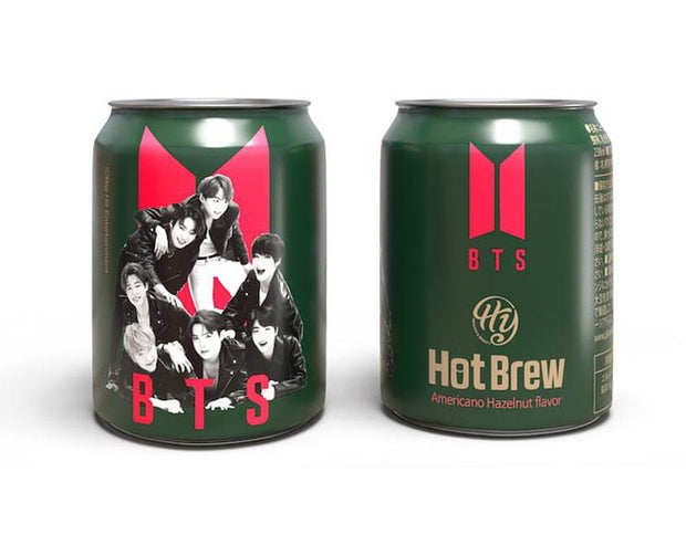 BTS Hot Brew Americano Hazelnut Coffee (12 Can Set) Food and Drink Sugoi Mart