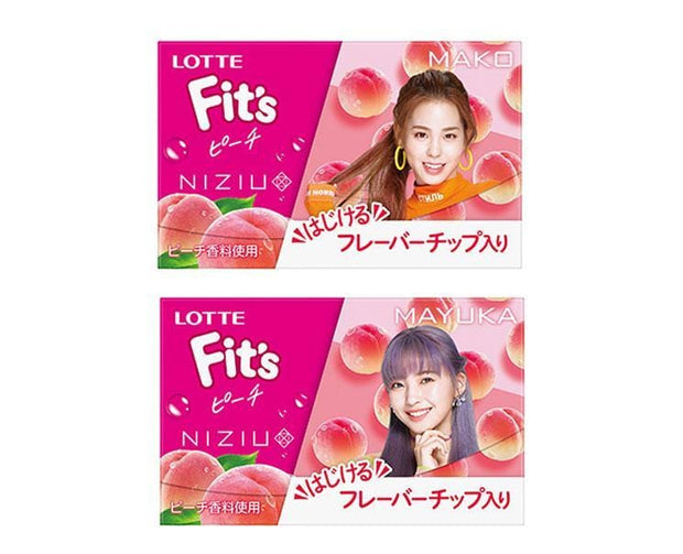 Lotte Fit's x Niziu: Peach Gum Candy and Snacks Sugoi Mart